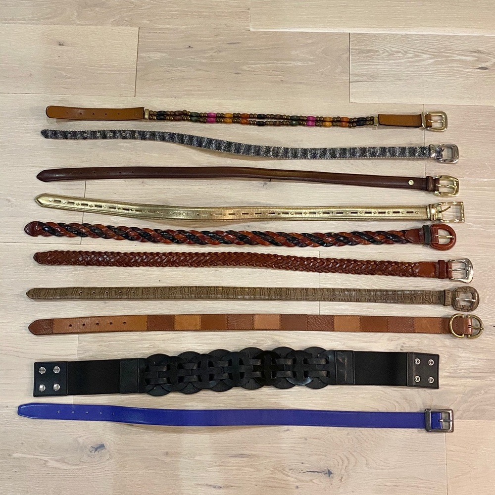 Vintage statement belts